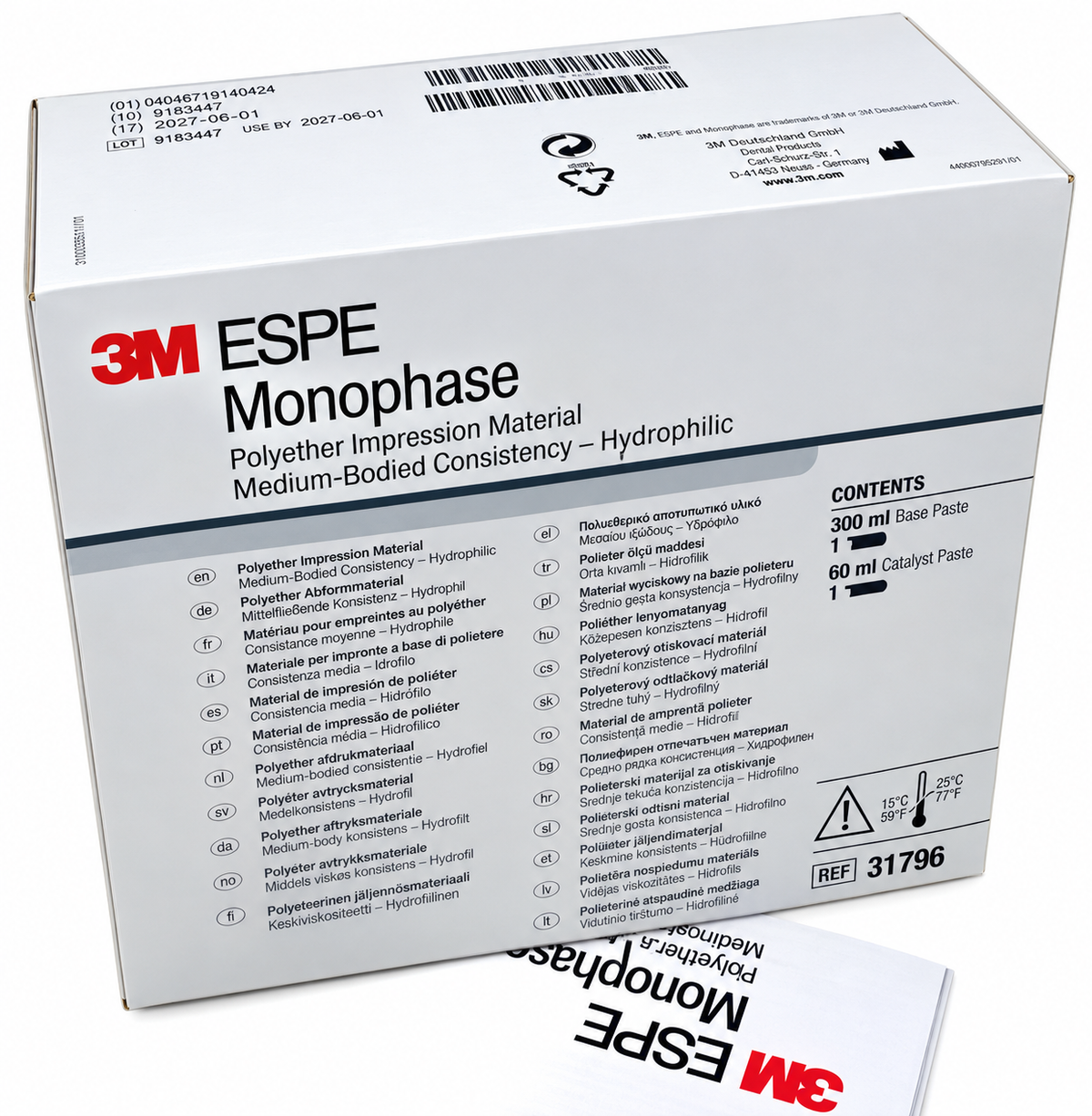 3m Espe Monophase Polyether Impression Material