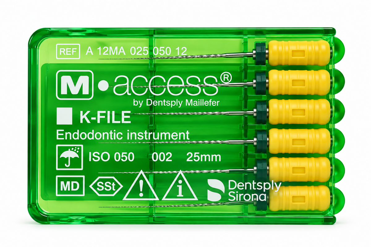 Dentsply M-Access K-Files 25mm (Hand Operated Files)