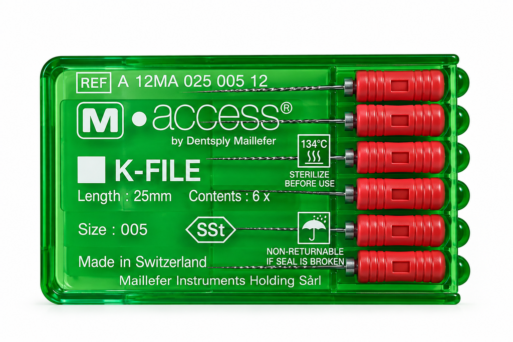 Dentsply M-Access K-Files 25mm (Hand Operated Files)