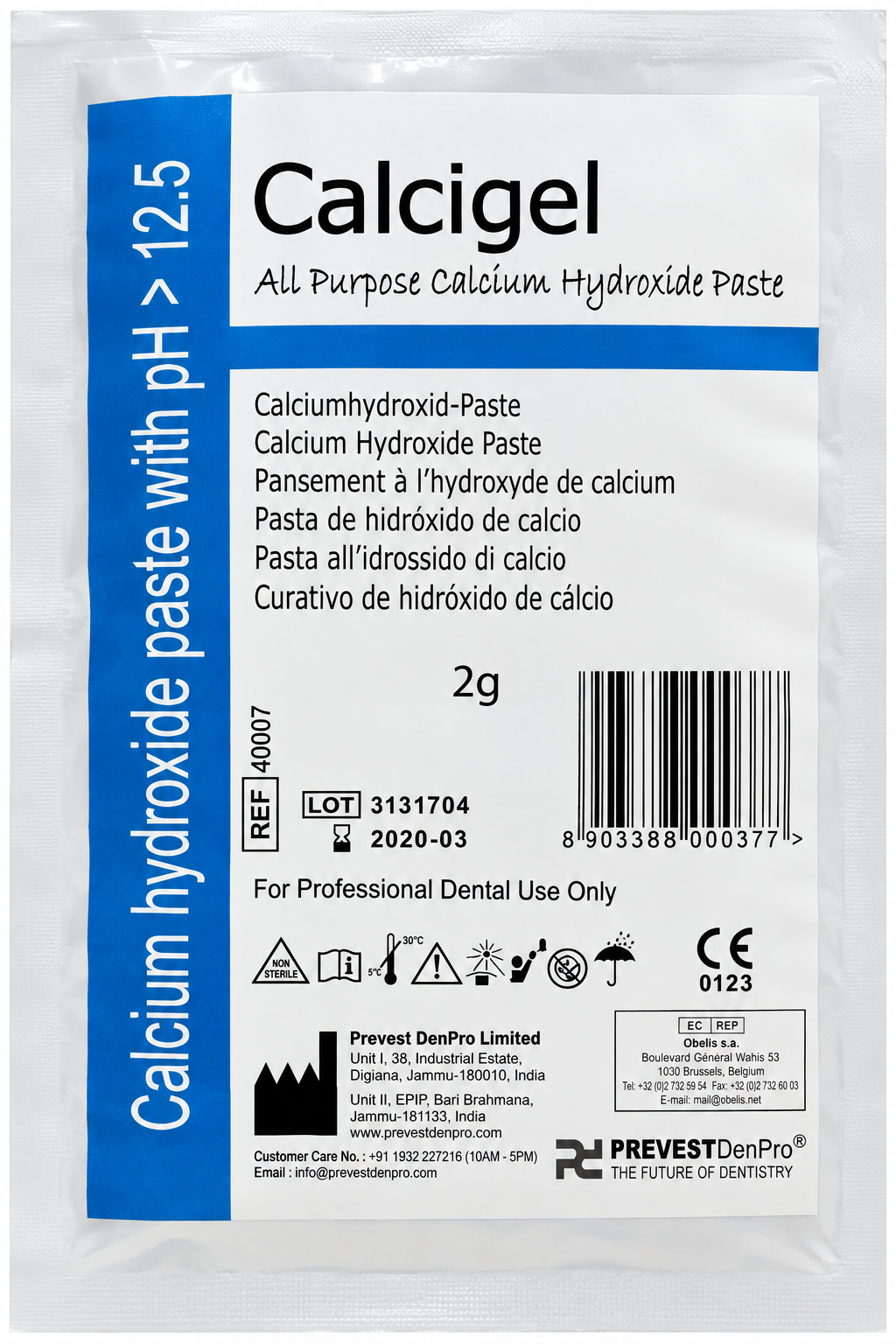 Prevest Denpro Calcigel All Purpose Calcium Hydroixde Paste