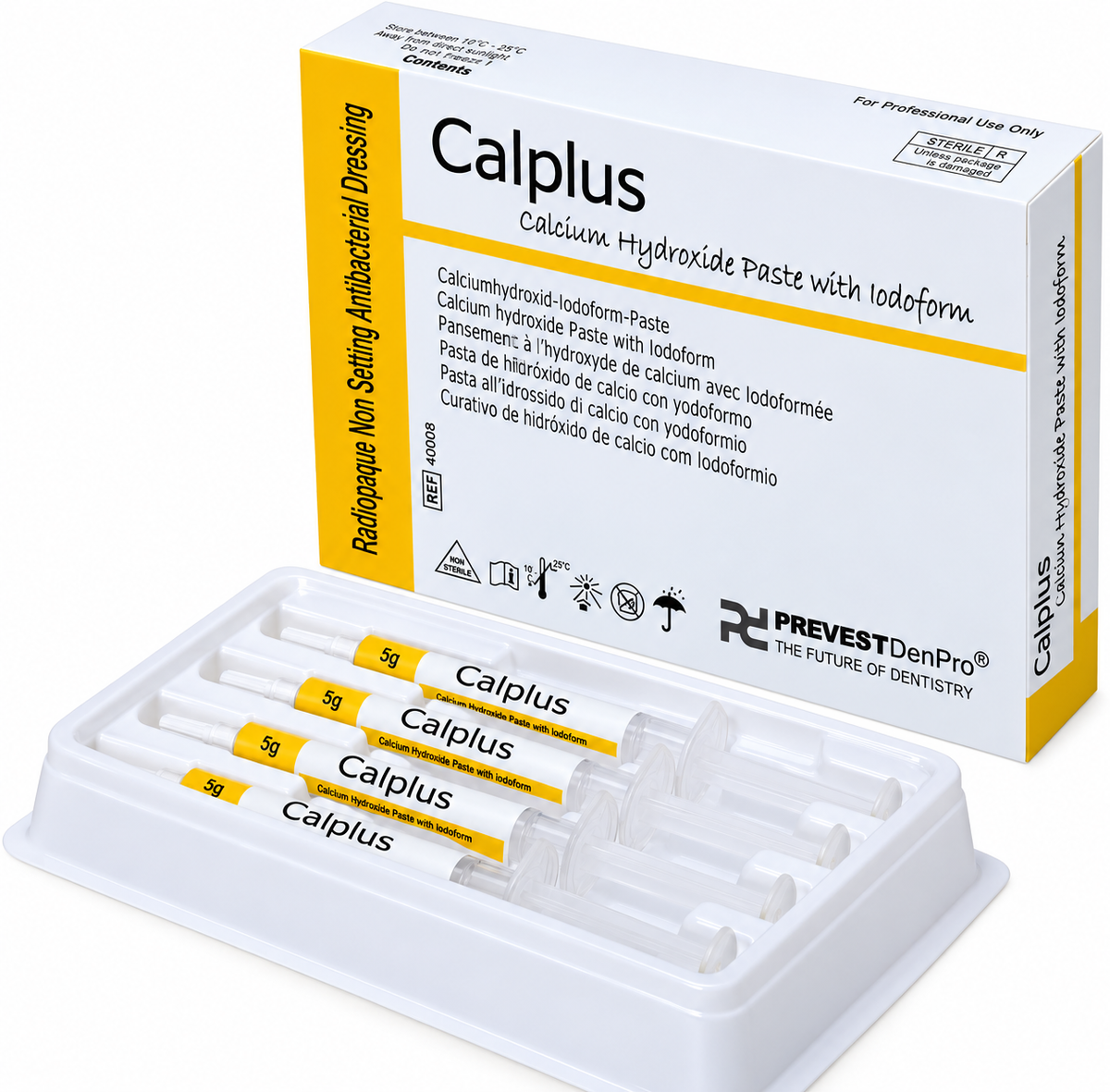 Prevest Calplus Calcium hydroxide paste with iodoform 4X2g