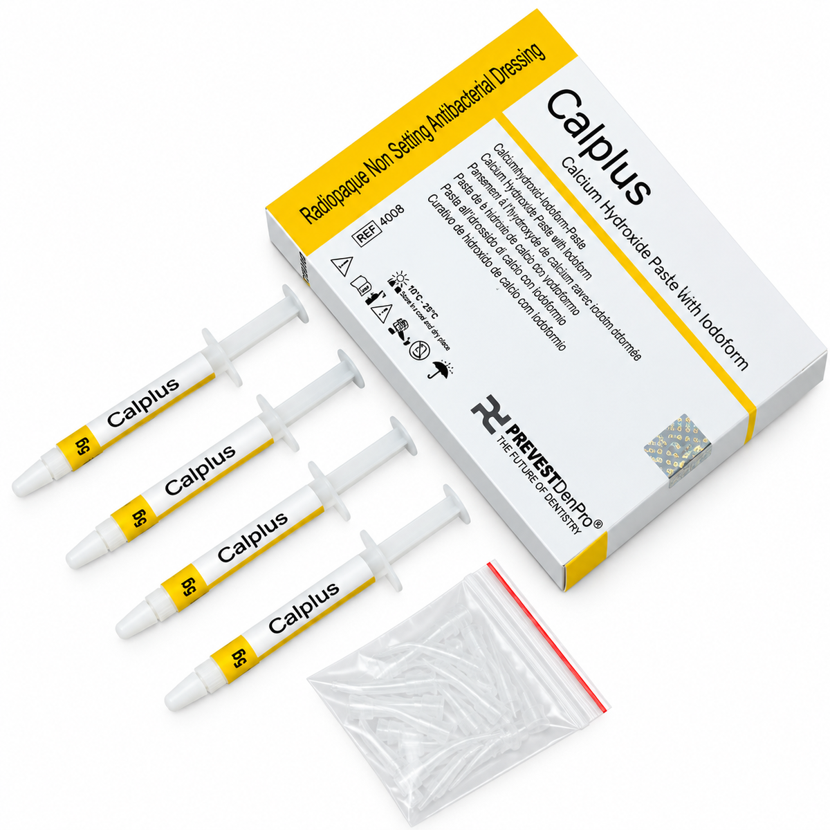 Prevest Calplus Calcium hydroxide paste with iodoform 4X2g