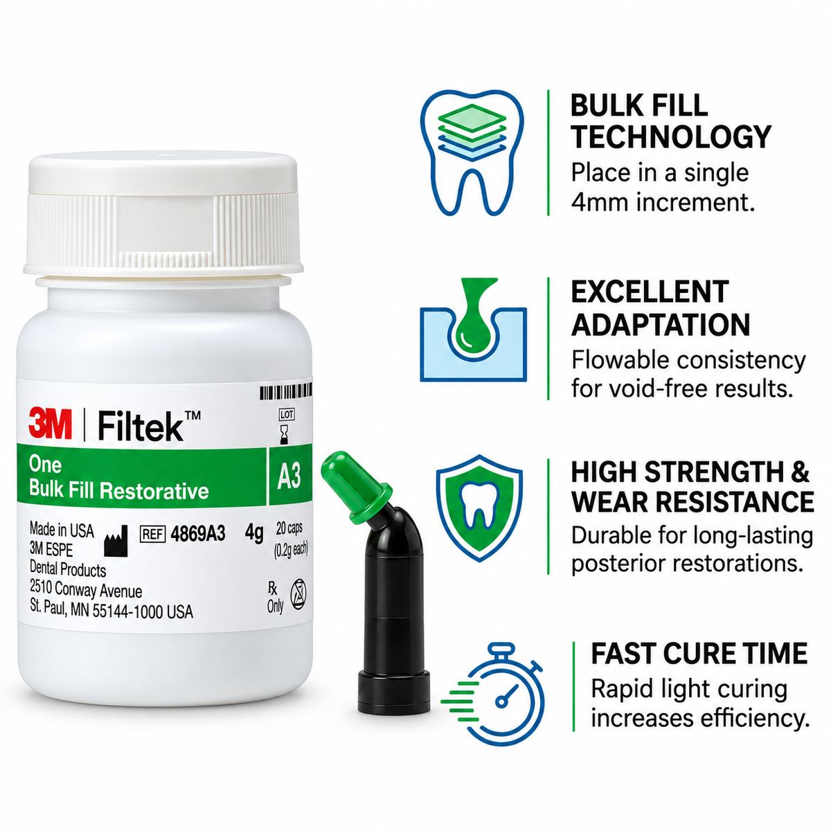 3M ESPE Filtek One Bulk Fill Restorative Capsule