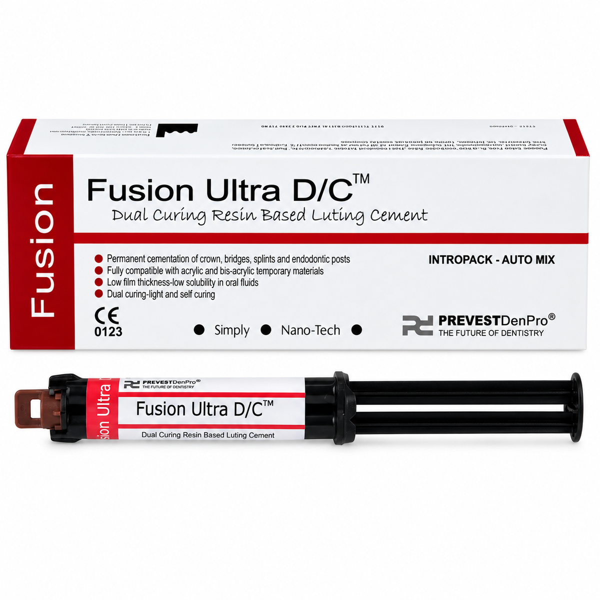 Prevest denpro Fusion Ultra D/C- Dual Curing Resin Based Luting Cement Intro Pack