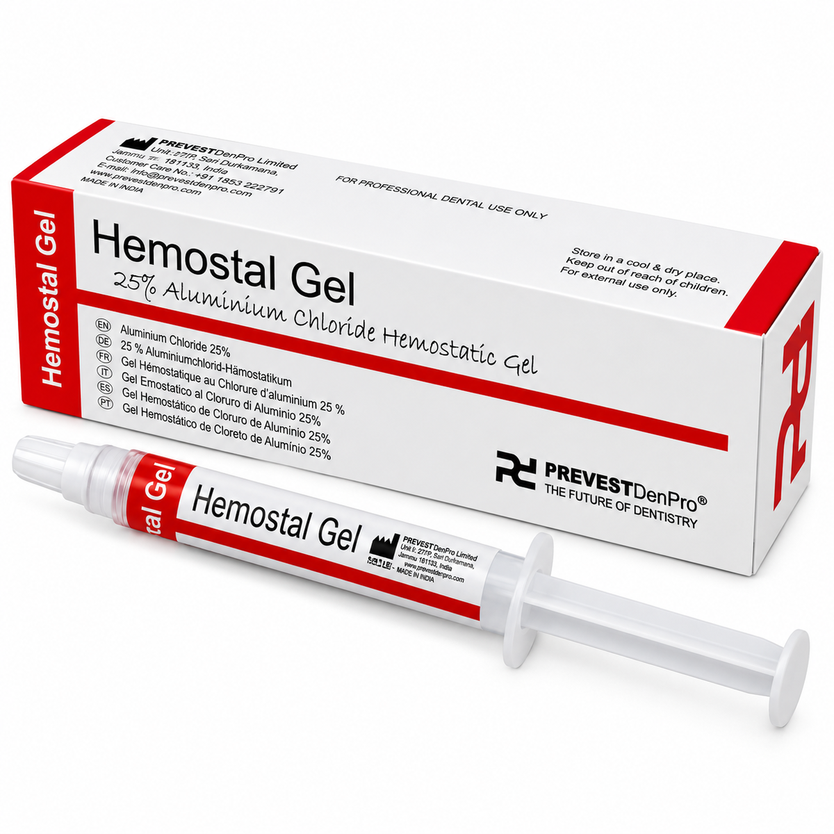 Prevest Hemostal Gel 25% Aluminium Chloride Hemostatic Gel 3g