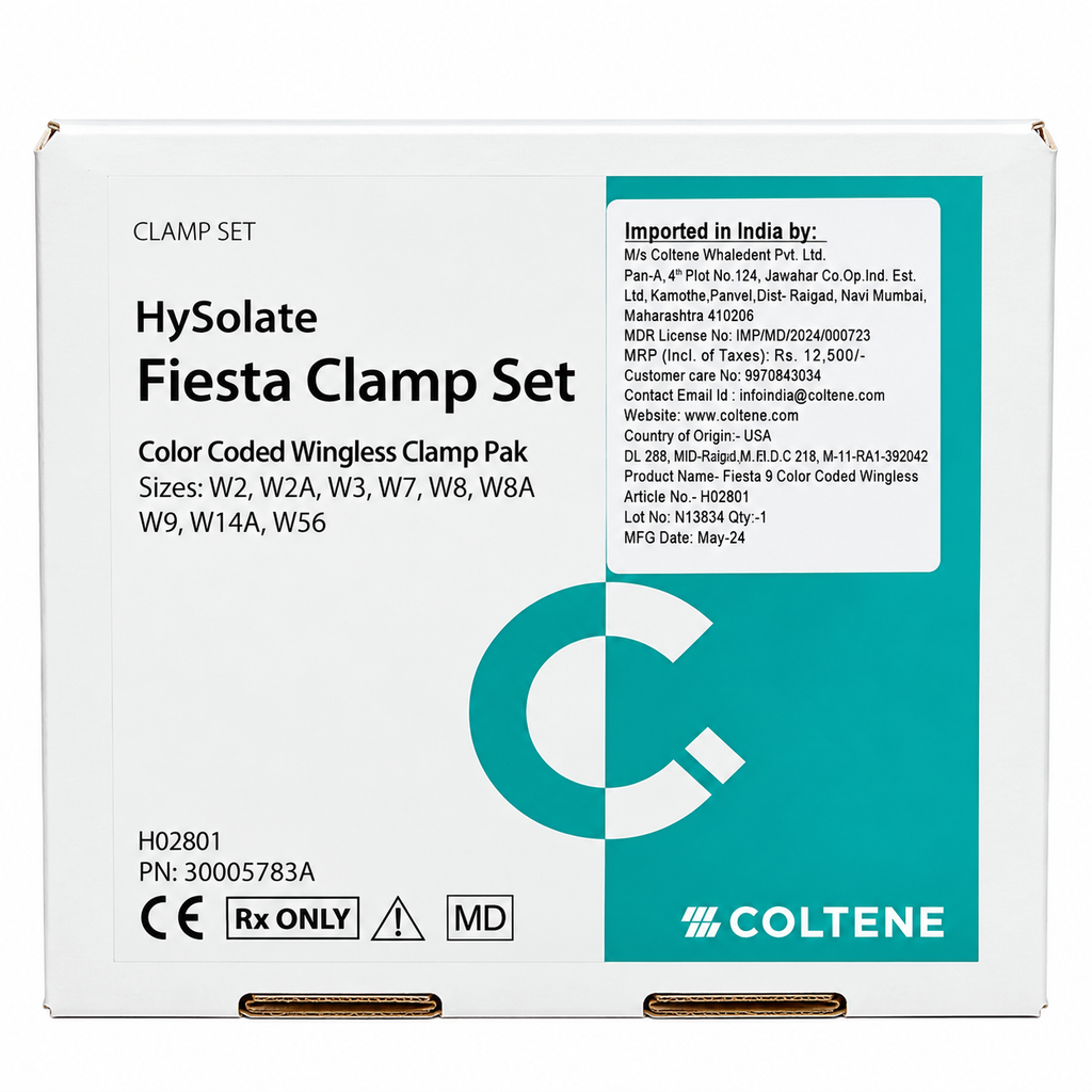 Coltene Fiesta Color Coded Dental Dam Clamps