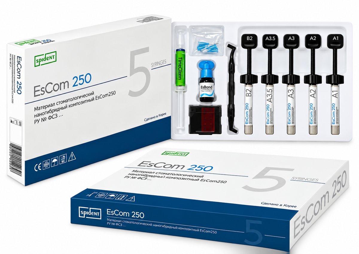 Spident EsCom250 NanoHybrid Composite System Kit