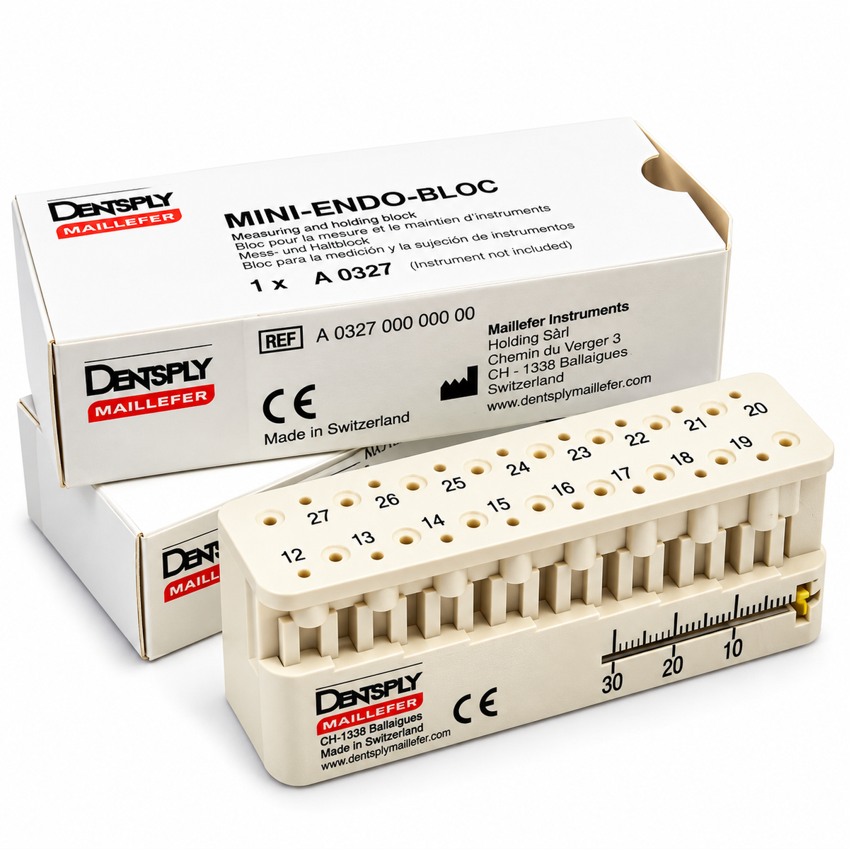 Dentsply Mini Endobloc Endo Measuring Instrument Block