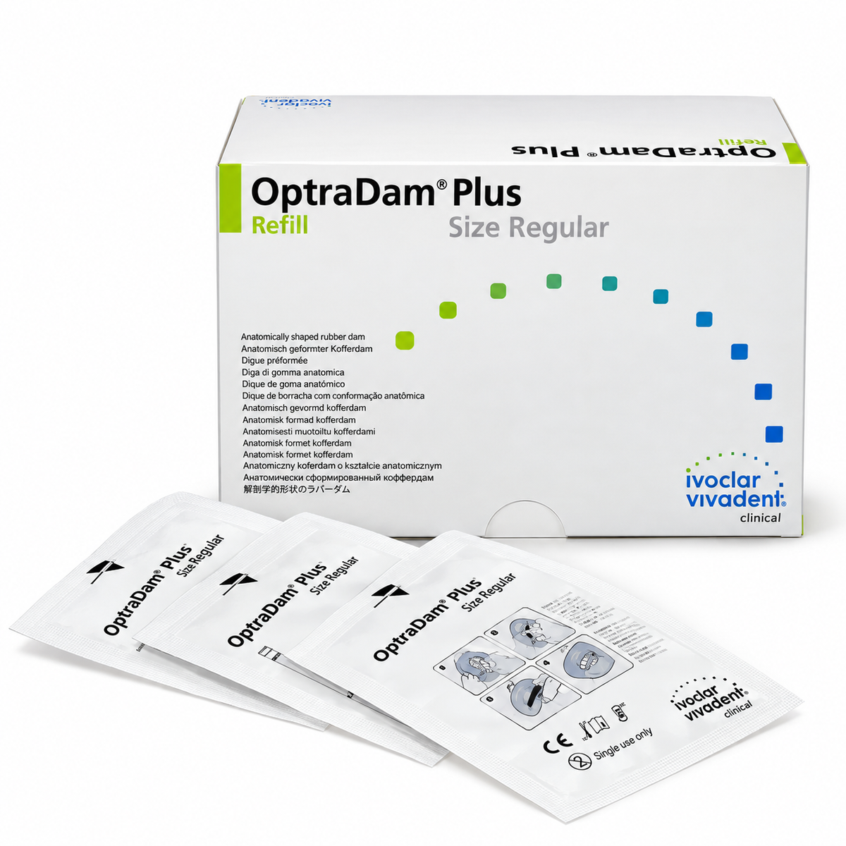 Ivoclar Optradam Plus Innovative Rubber Dam Assorted (Pack of 50)