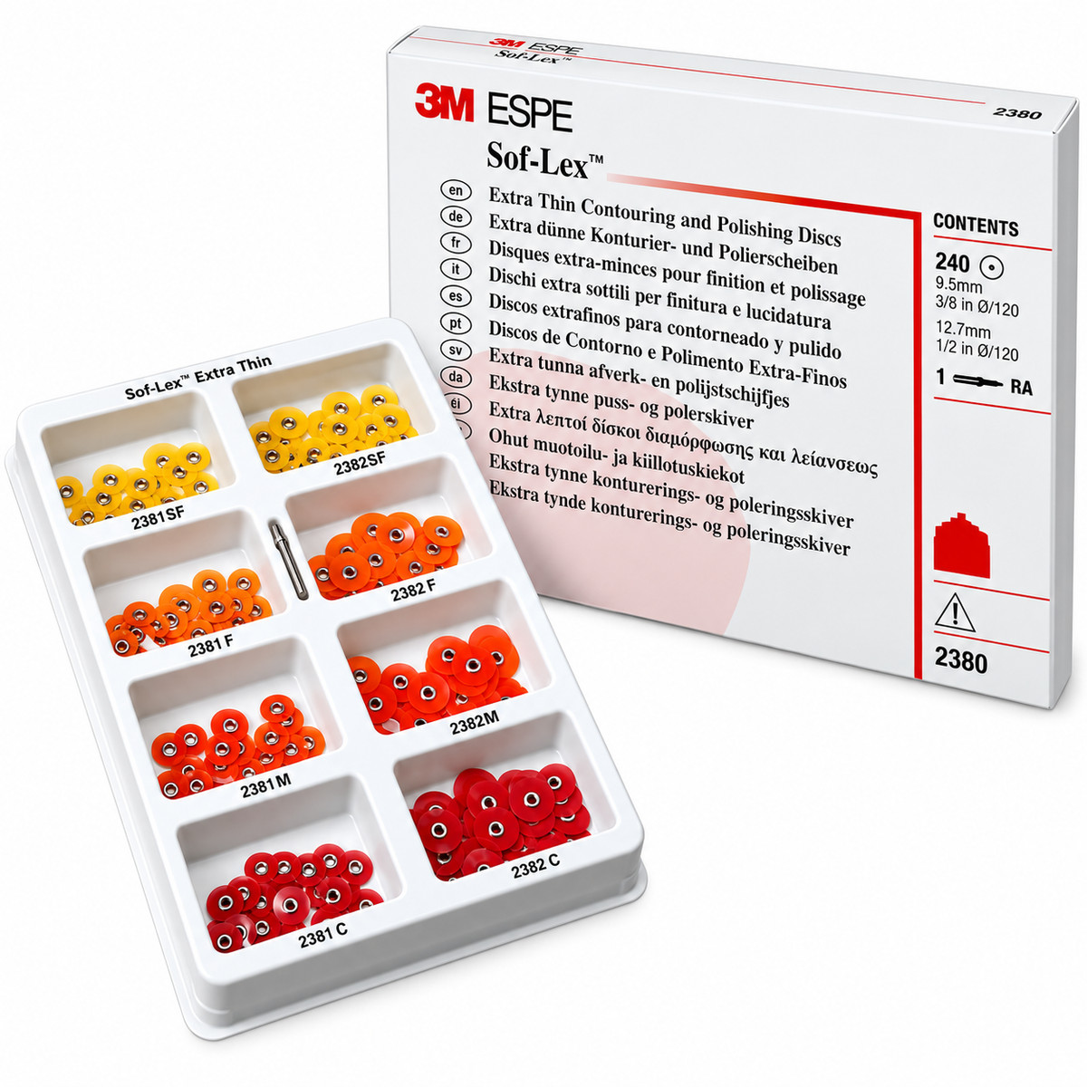 3M ESPE Sof-Lex Extra Thin Contouring and Polishing Kit Ref 2380