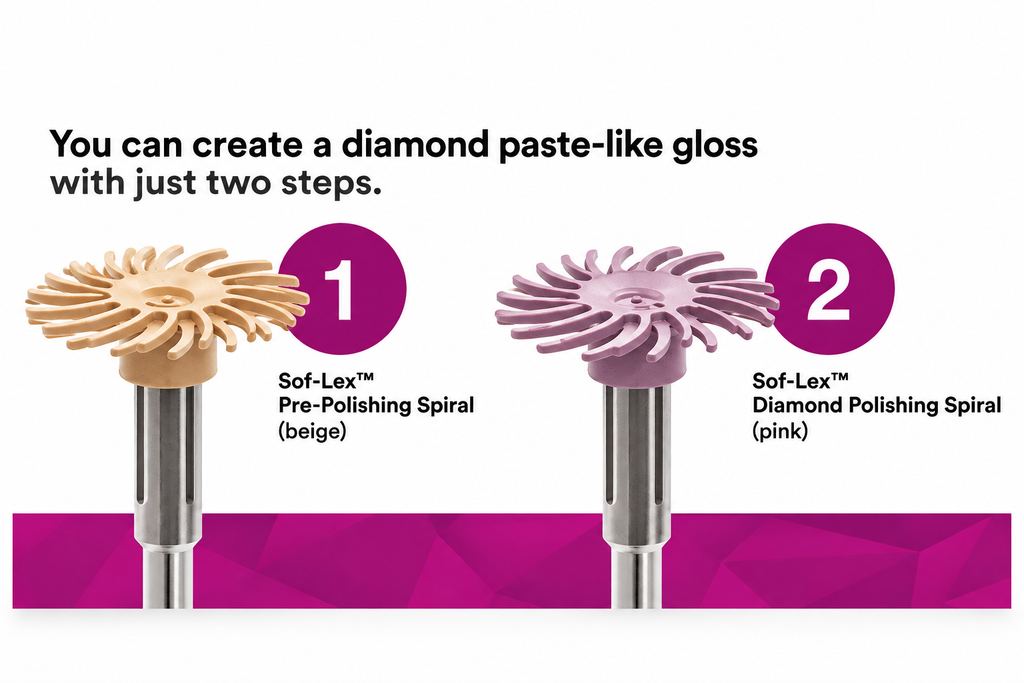 3m Espe Sof-Lex Spiral Wheels- Diamond Polishing System Kit