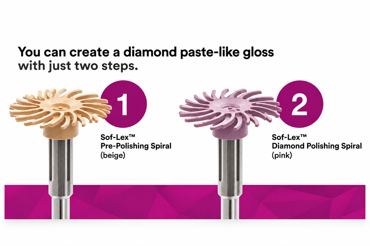 3m Espe Sof-Lex Spiral Wheels- Diamond Polishing System Kit