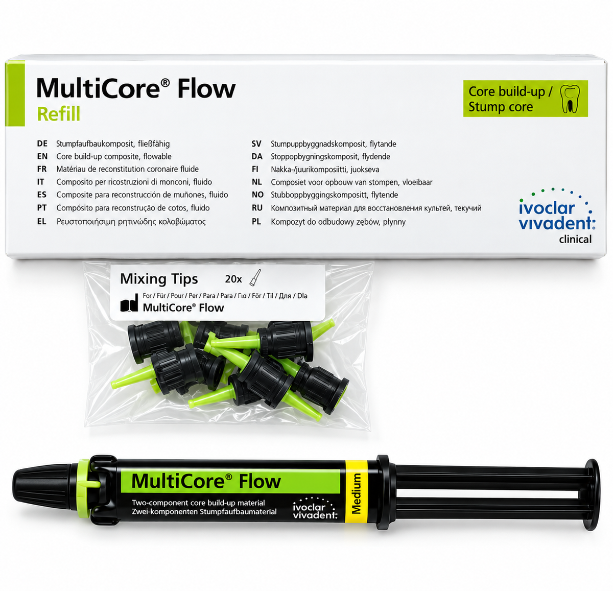 Ivoclar Multicore Flow Self Cure Composite Core Build Up Material Light Cure