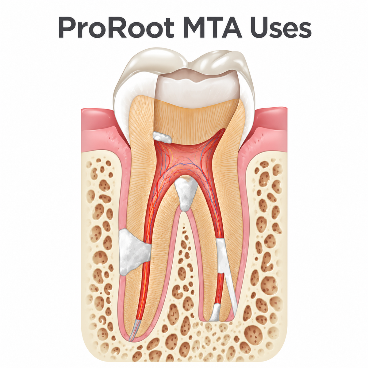 Dentsply Proroot MTA 0.5 Gm Tooth colored root canal repair material